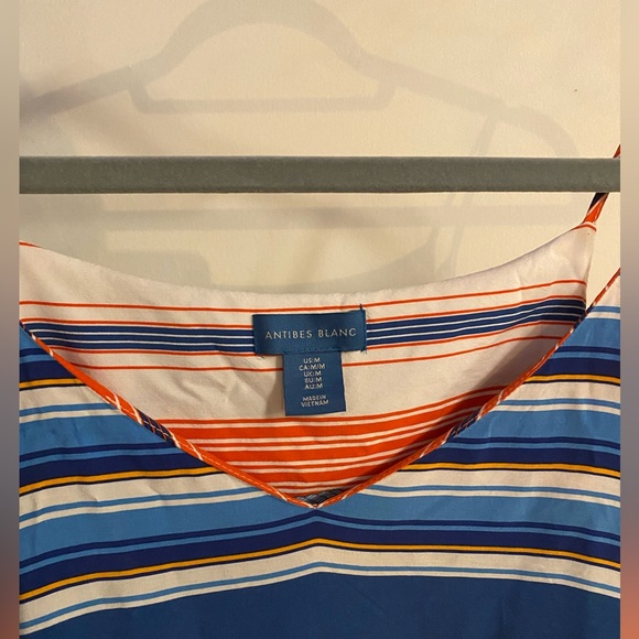 Multi-colour Flowy Dress - Size M - Antibes Blanc - Picture 2 of 5